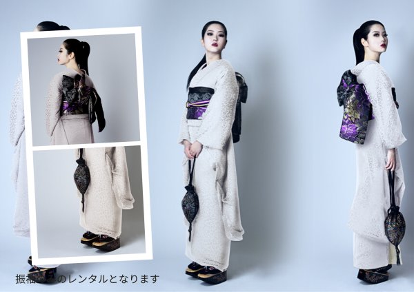 画像1: レンタル振袖：Chitraka＜チートラッカ＞シェル 1　振袖のみ (1)